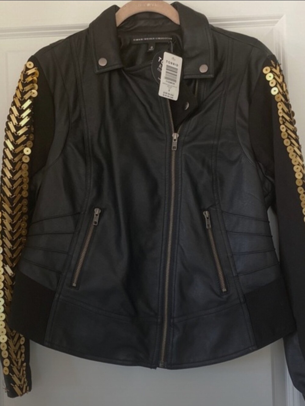Torrid Runway Collection leather beaded Jacket 0x NWT